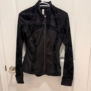 Lululemon define jacket with flocked flowers